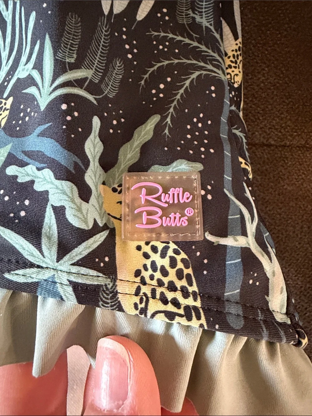 Ruffle Butts playful leopard